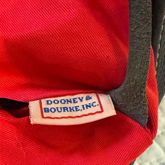 Dooney & Bourke Leather Large Black Handbag Tote Purse - Picture 2 of 11